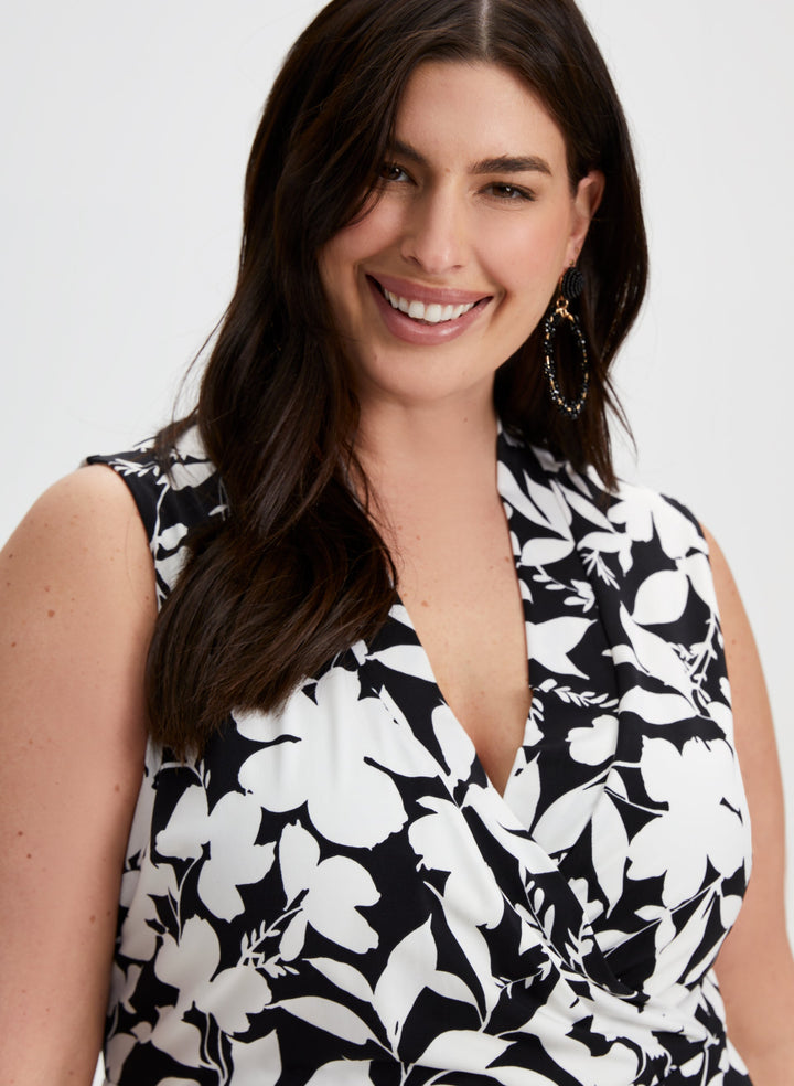Floral Print V-Neck Dress