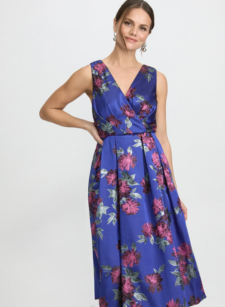Floral Jacquard Dress