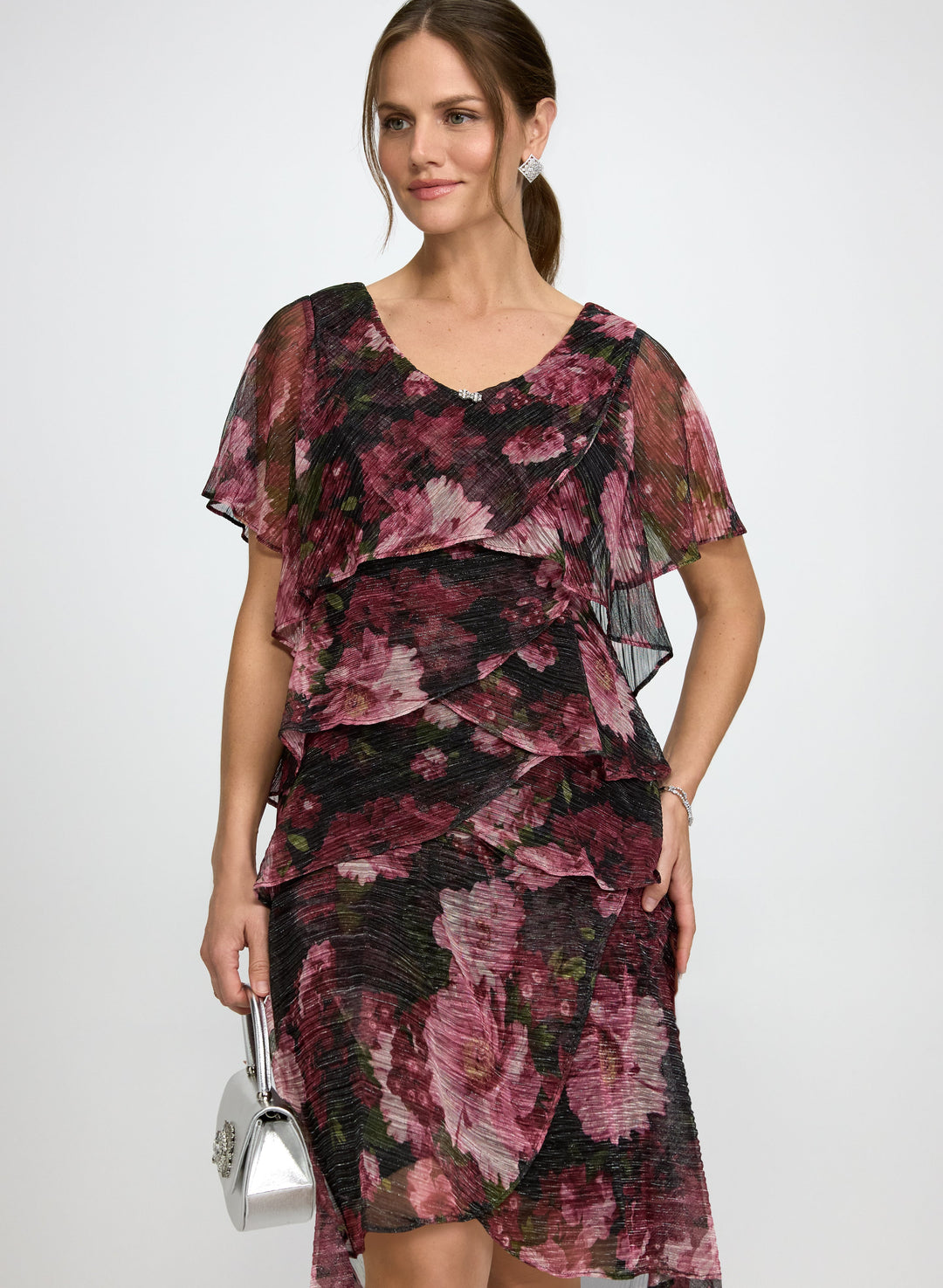Tiered Floral Dress