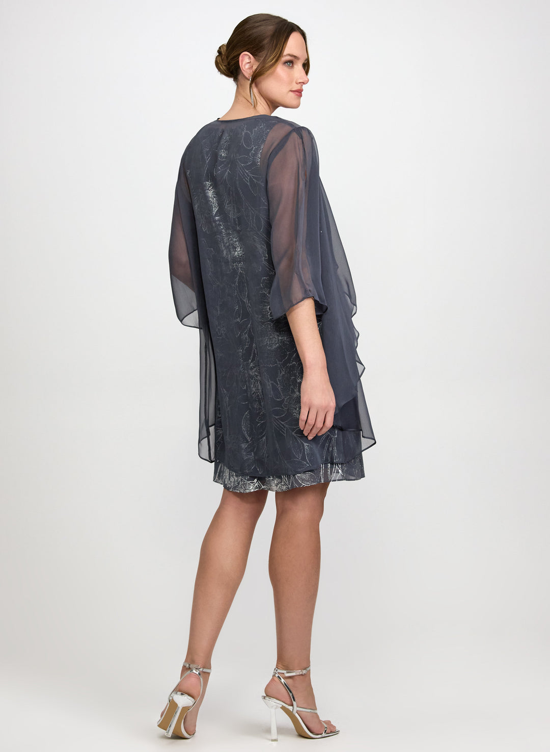 Chiffon Jacket & Floral Dress Set