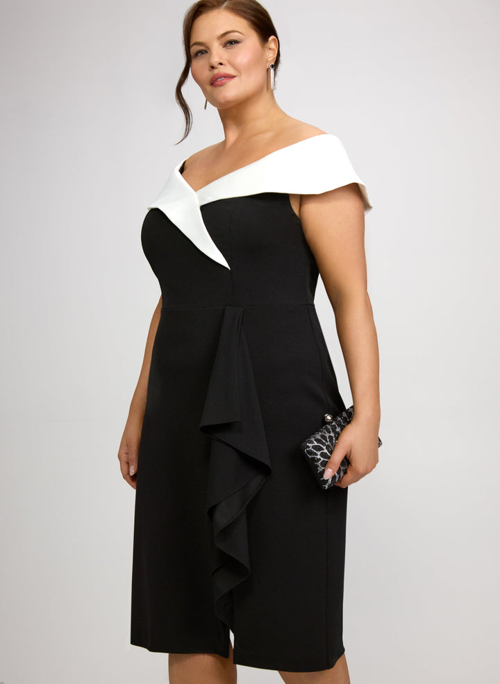 Off-The-Shoulder Fitted Dress