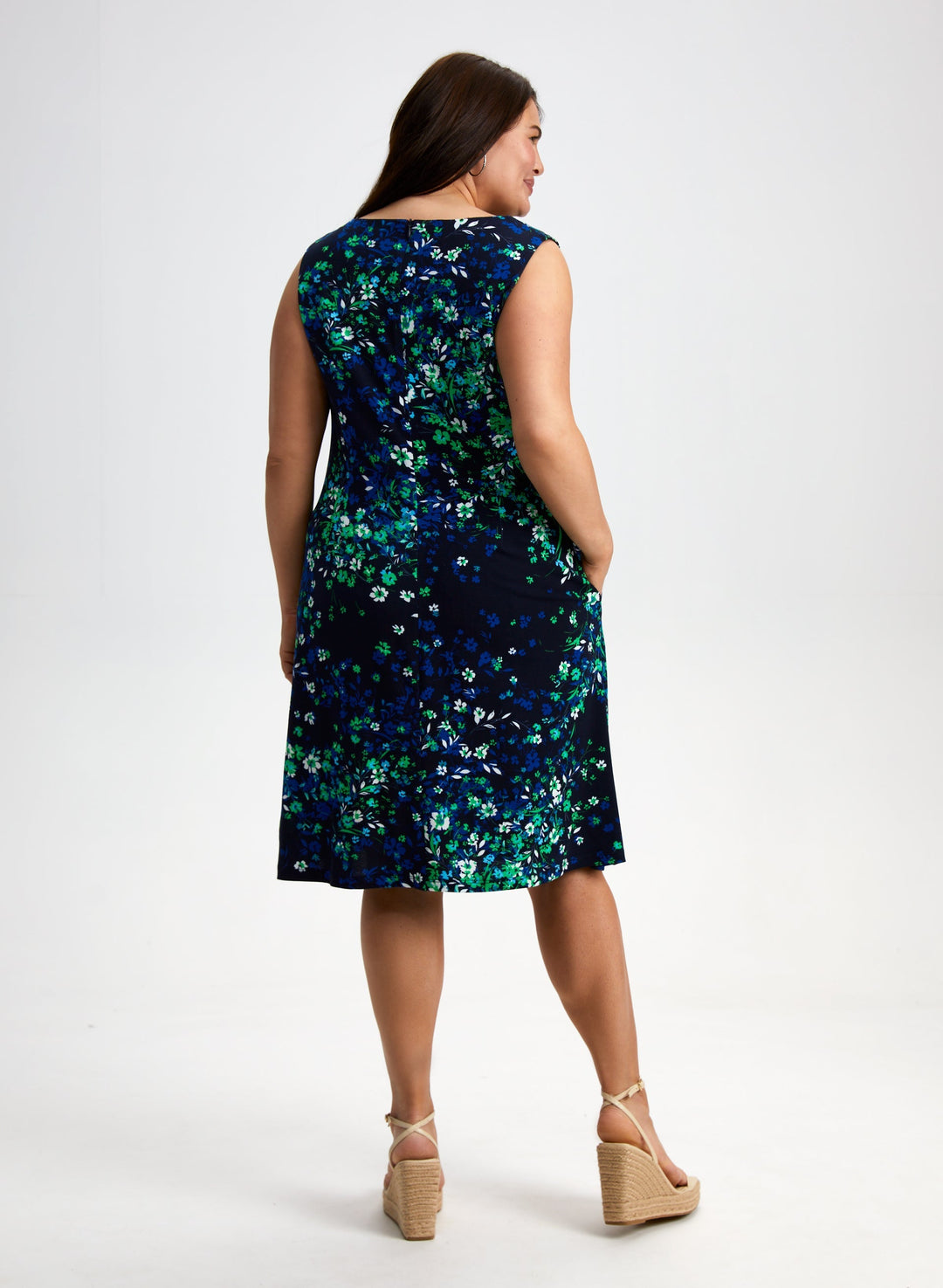Floral Print Sleeveless Dress