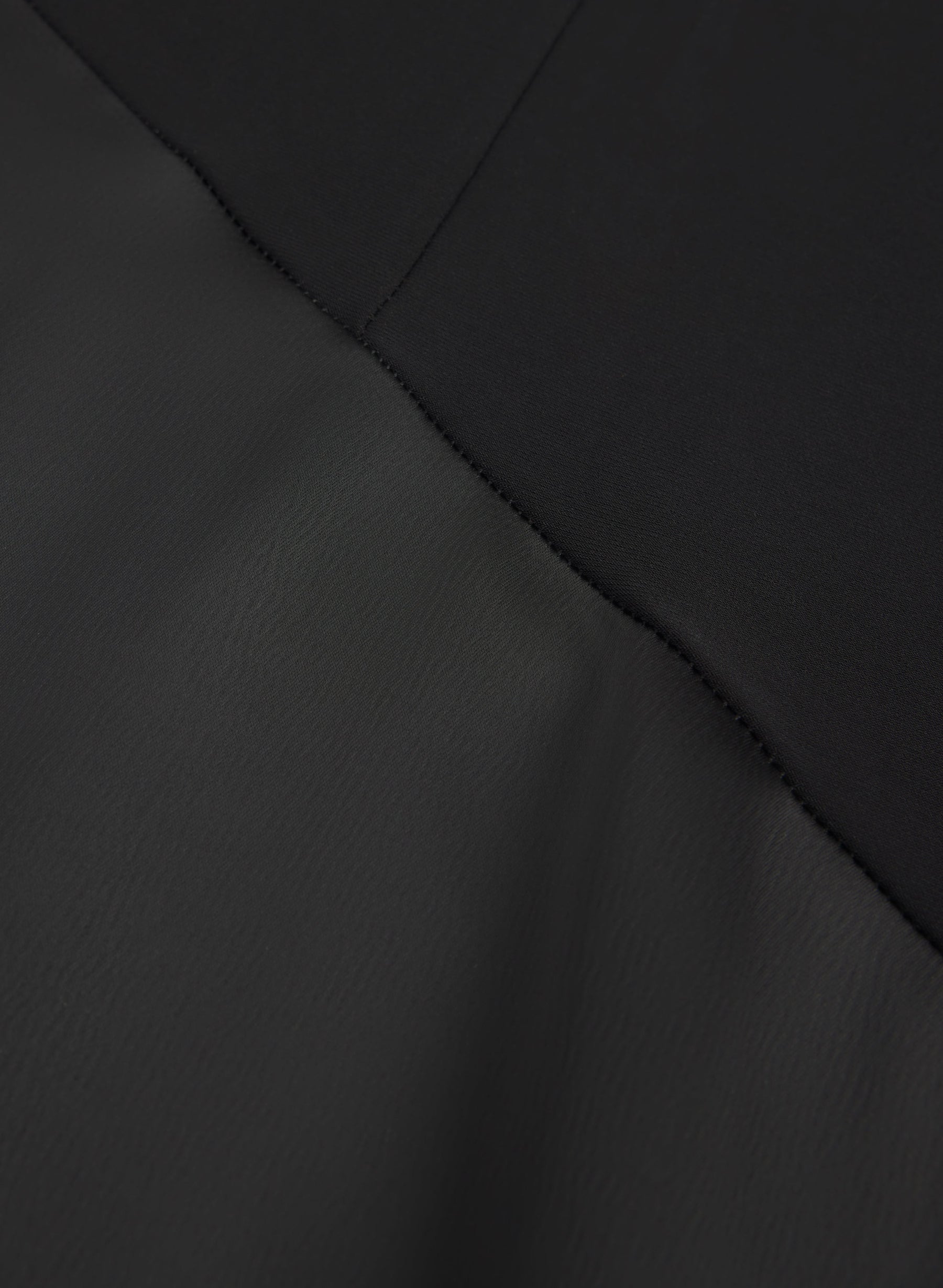 Satin Detail A-Line Dress