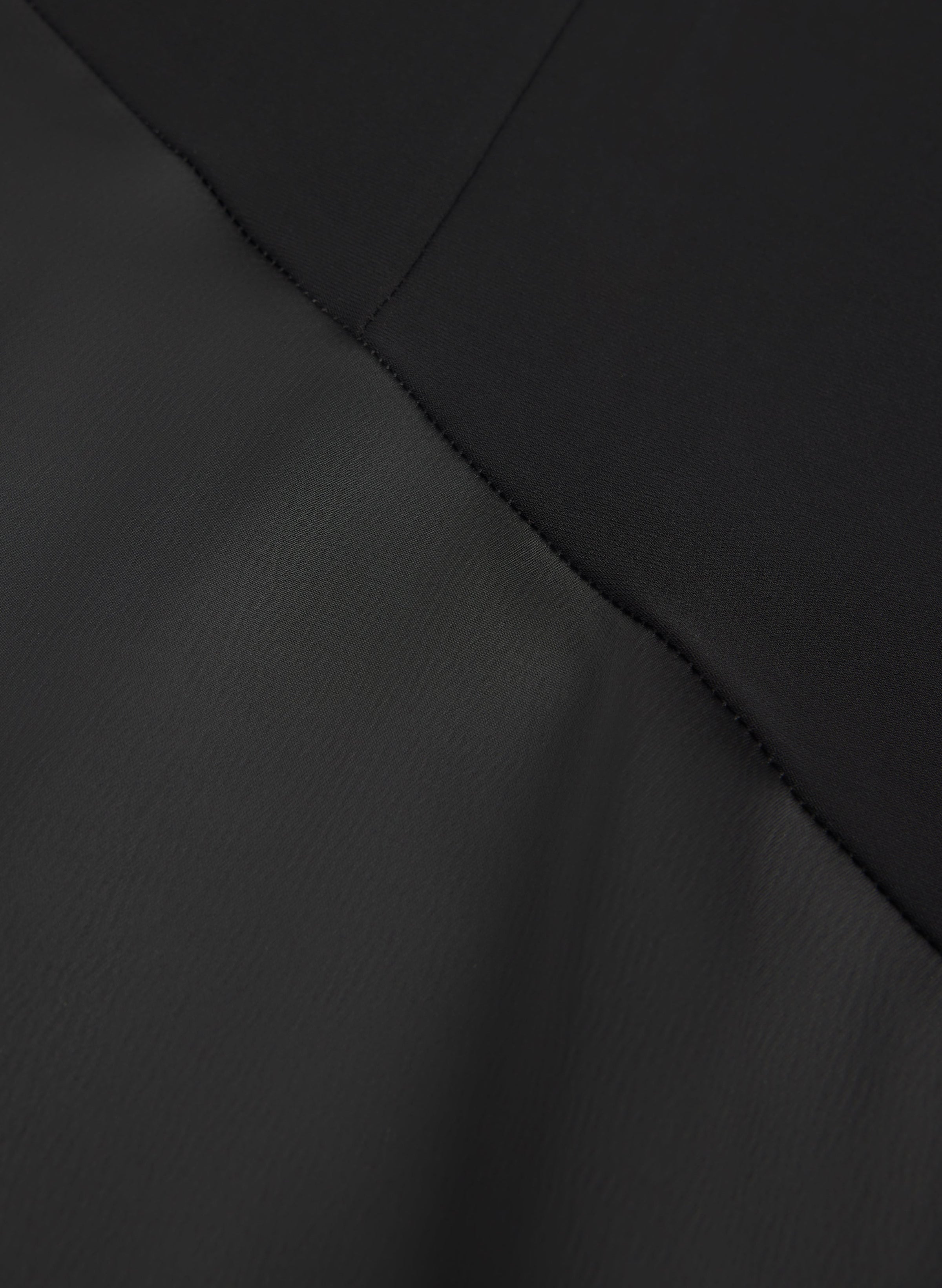 Satin Detail A-Line Dress