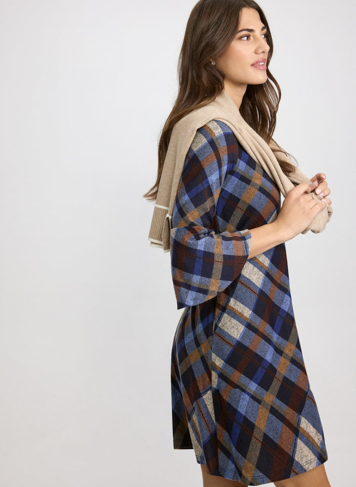Plaid Sweater Dress