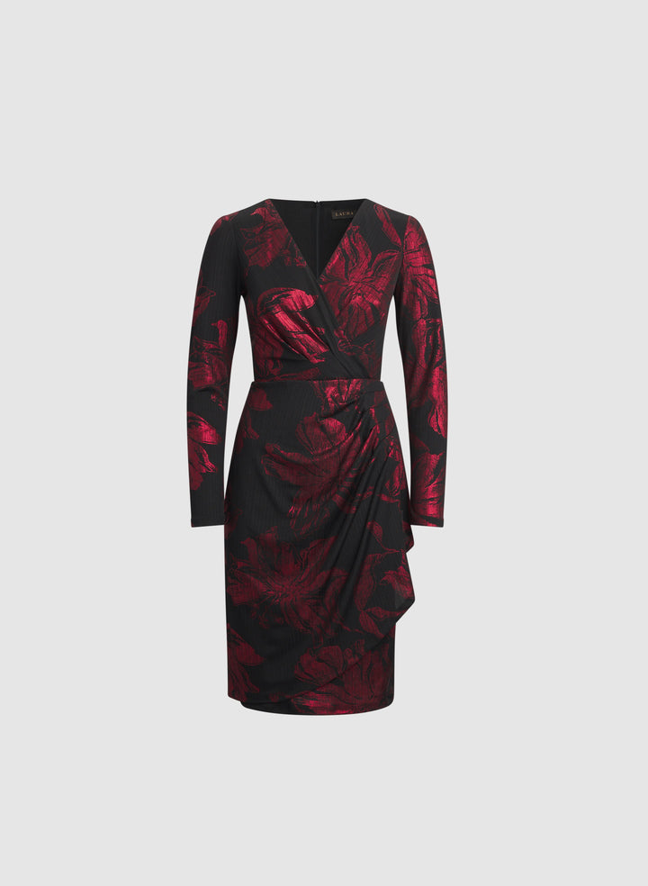 Floral Metallic Dress