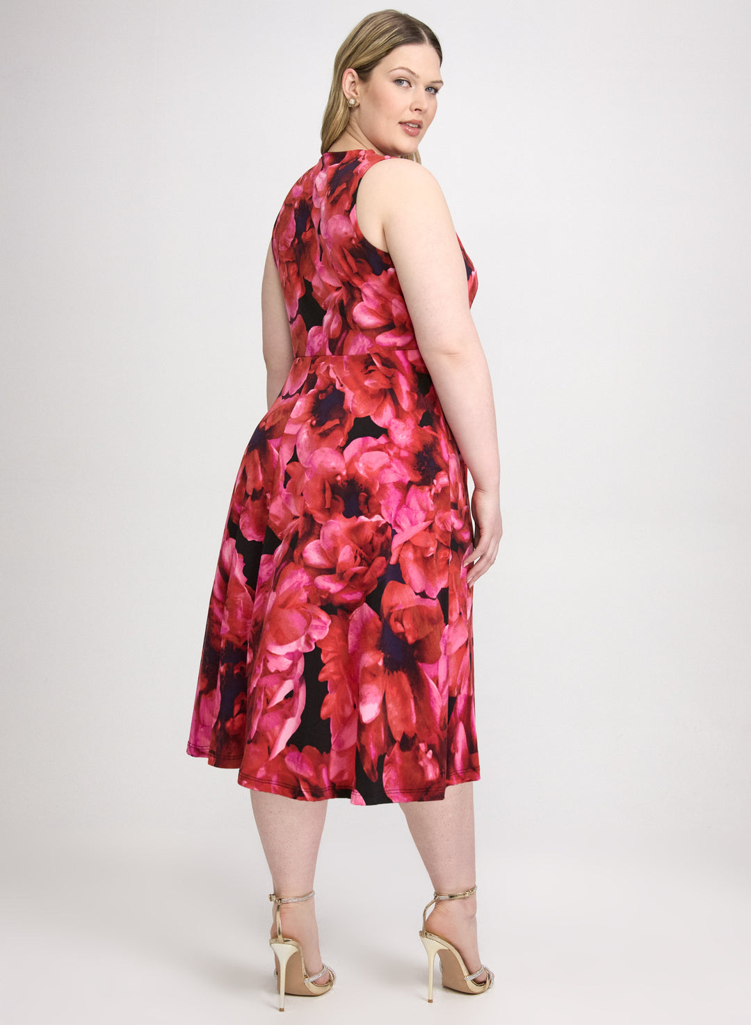 Floral Twist-Detail Dress