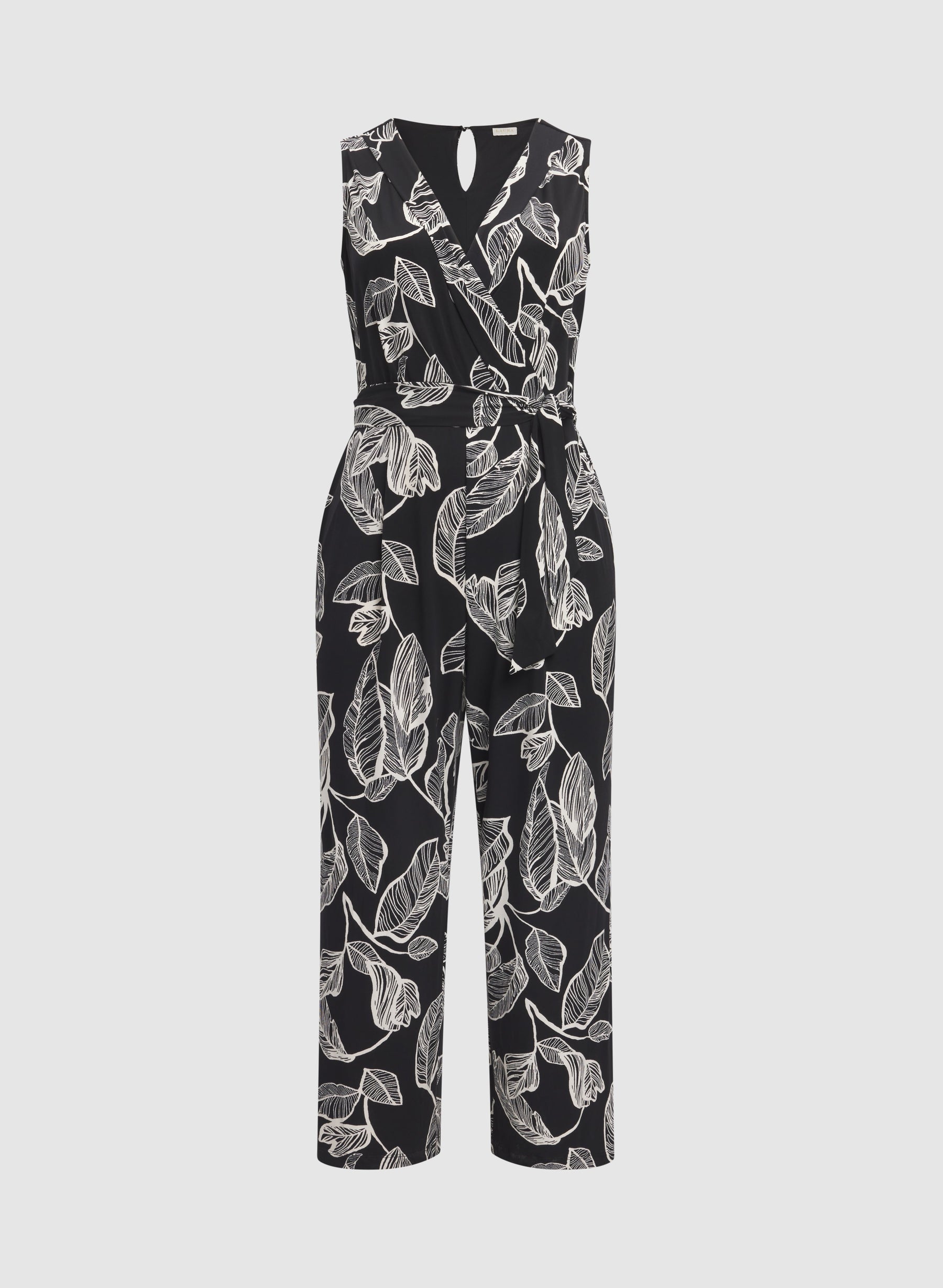 Leaf Print Jumpsuit