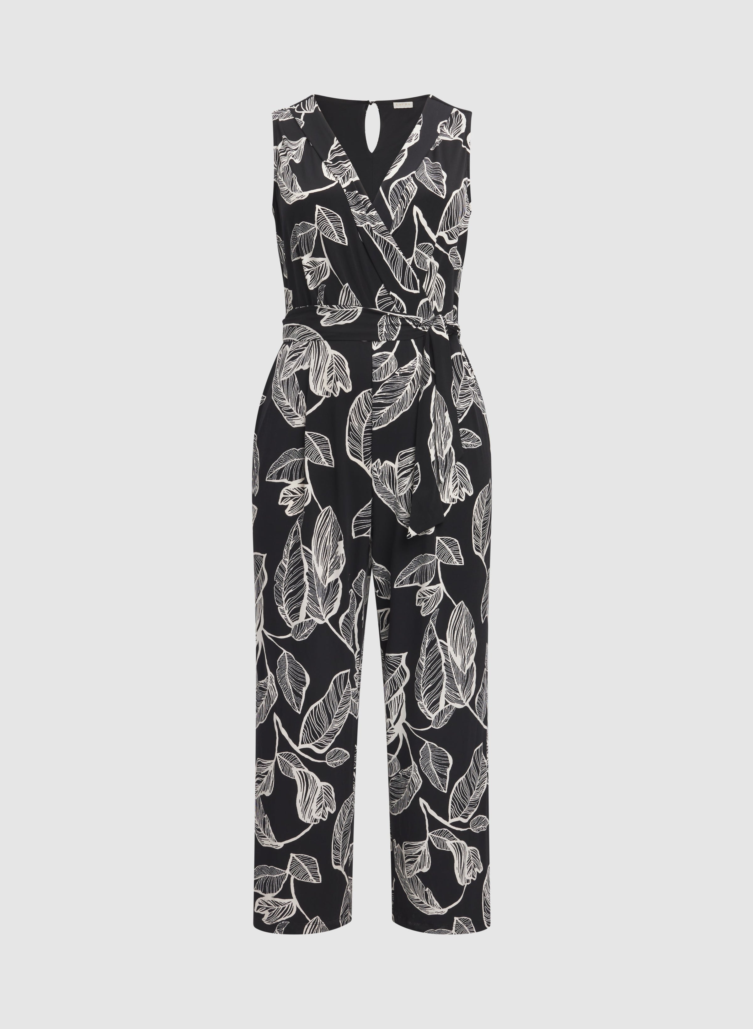 Leaf Print Jumpsuit