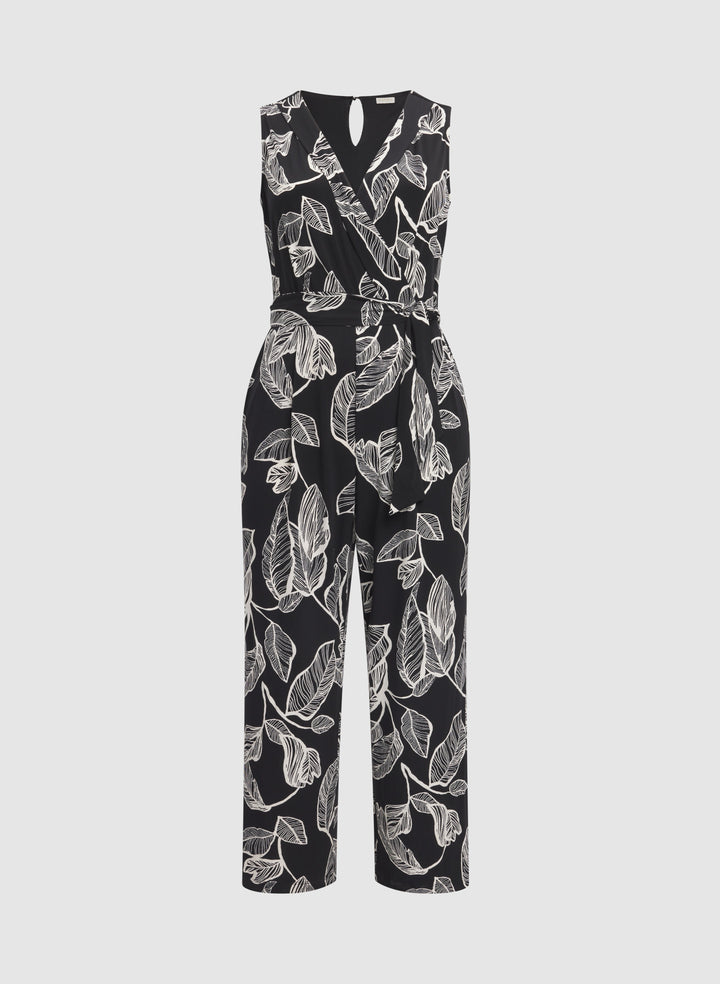 Leaf Print Jumpsuit