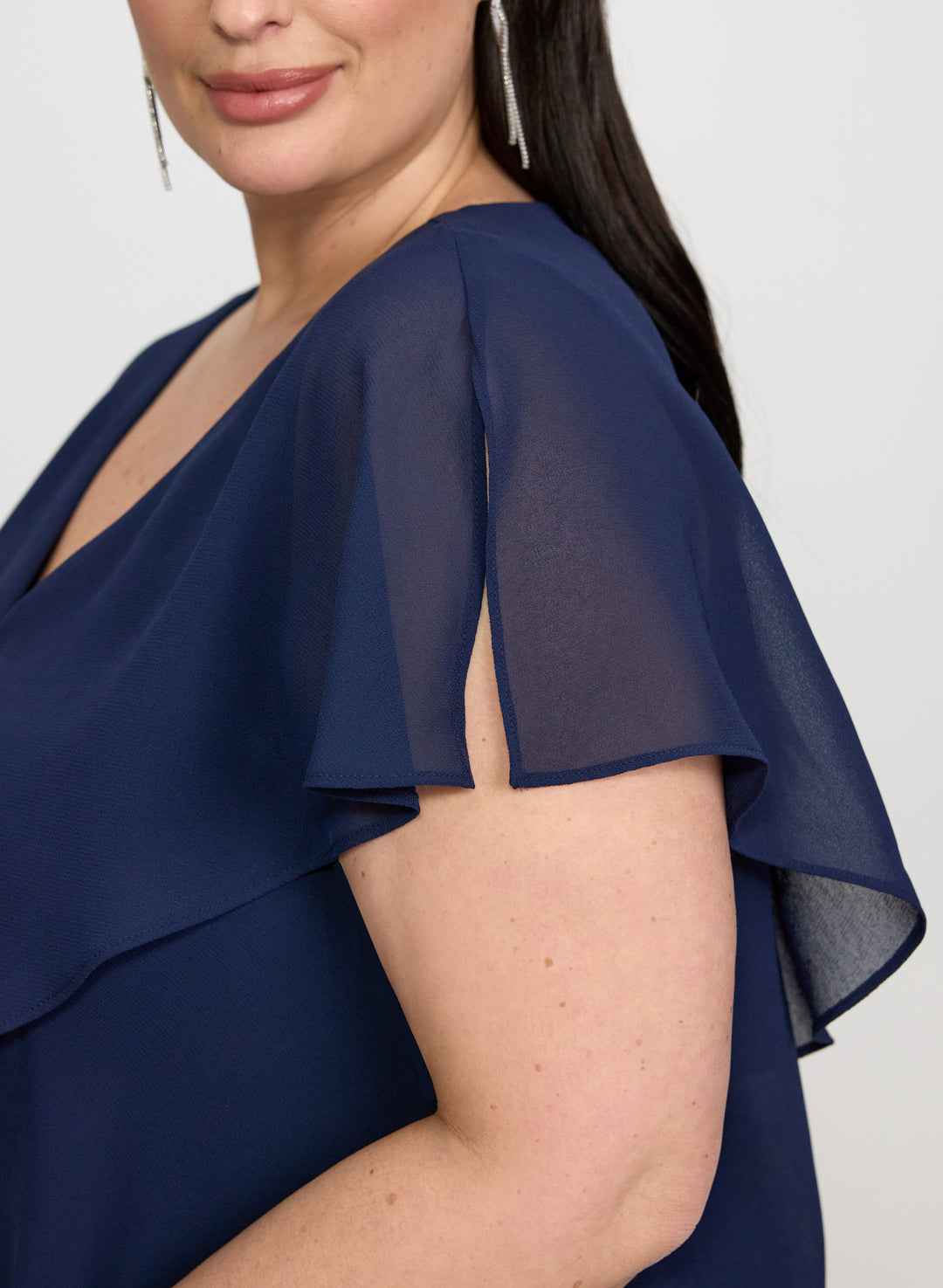 Tiered Chiffon Dress
