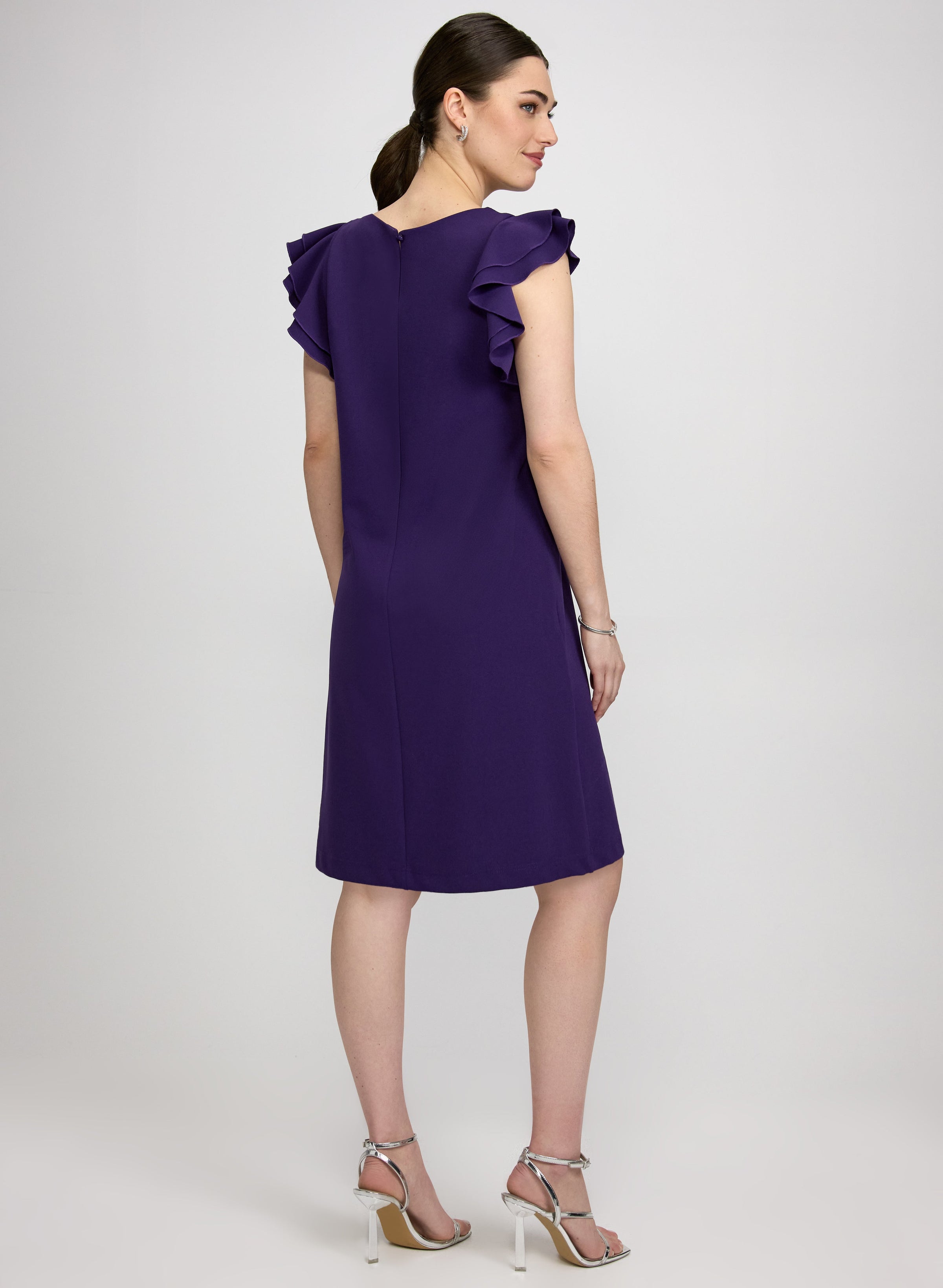 Ruffle Sleeve Dress