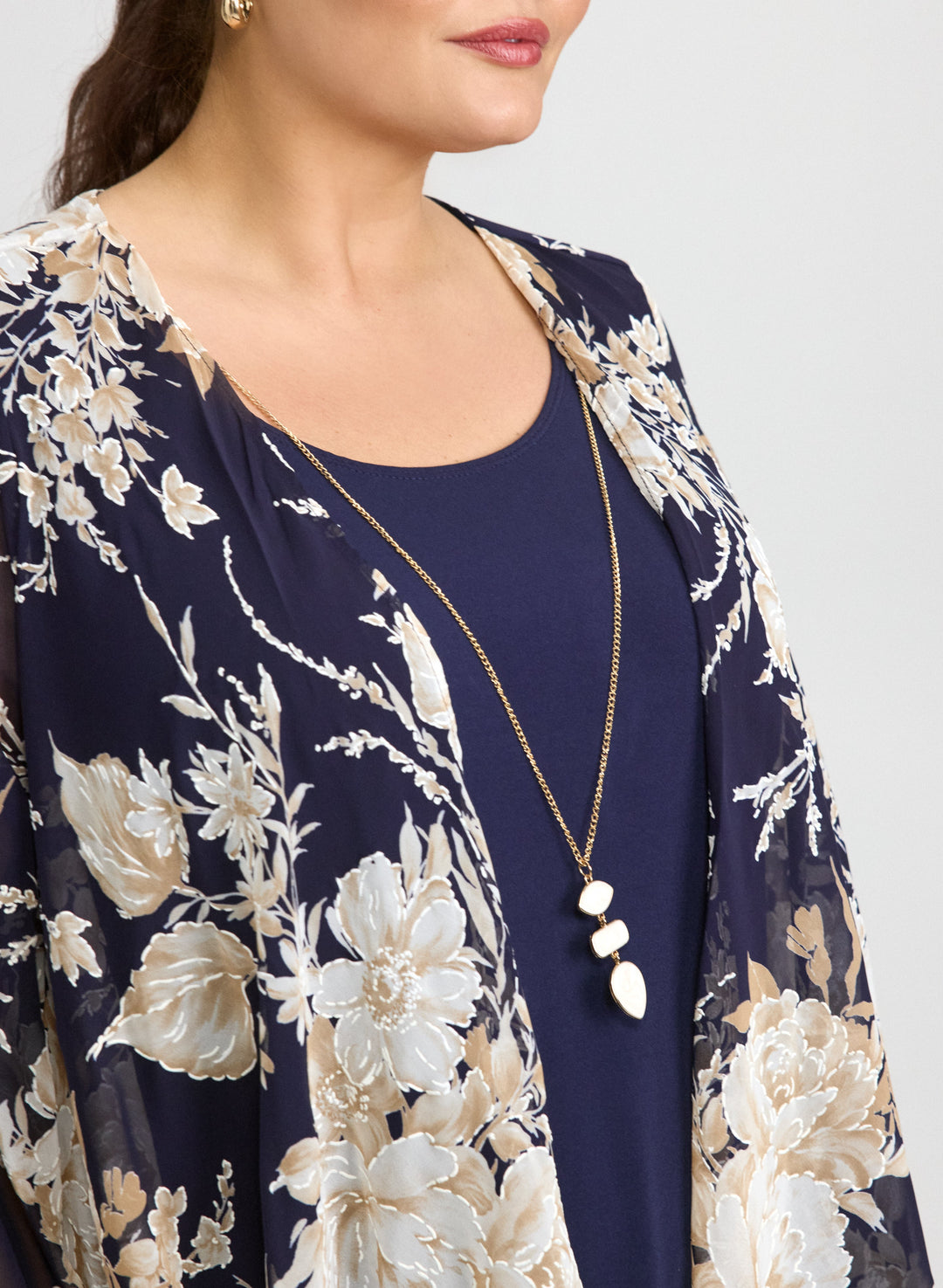 Floral Jacket & Jersey Dress