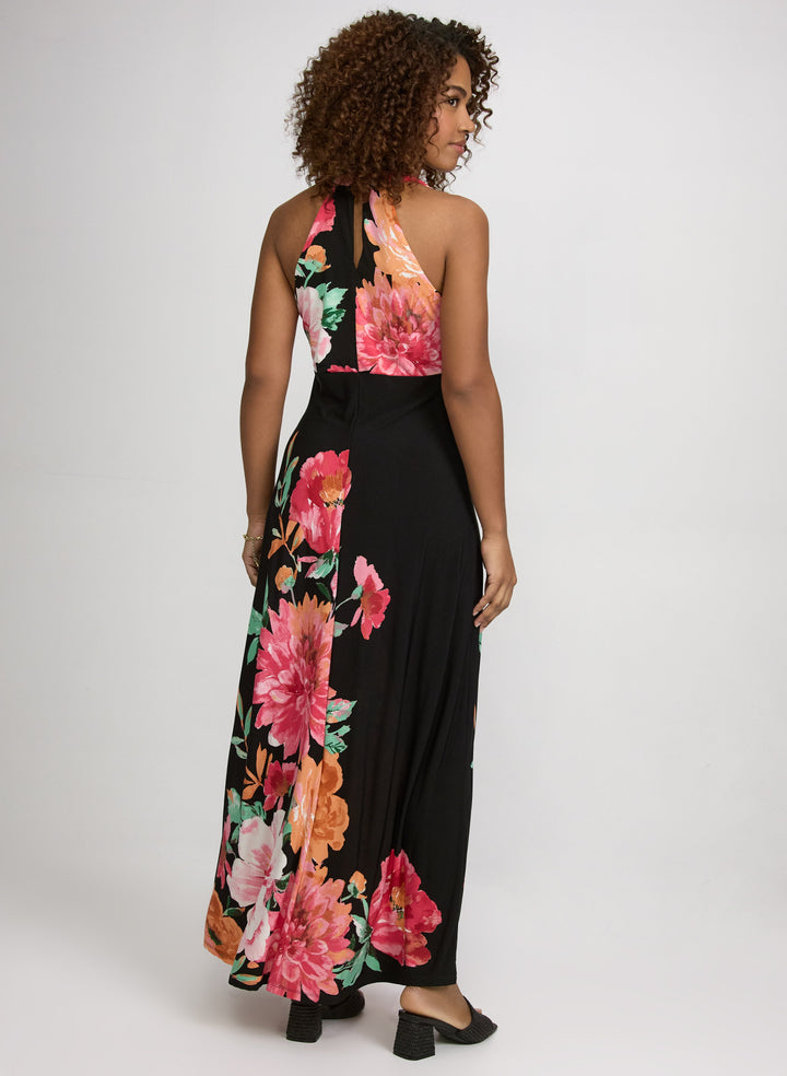 Floral Placement Print Dress