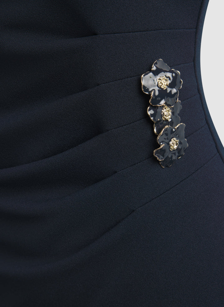 Floral Button Detail Dress