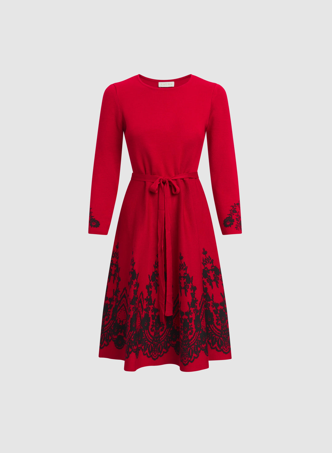Paisley Placement Knit Dress