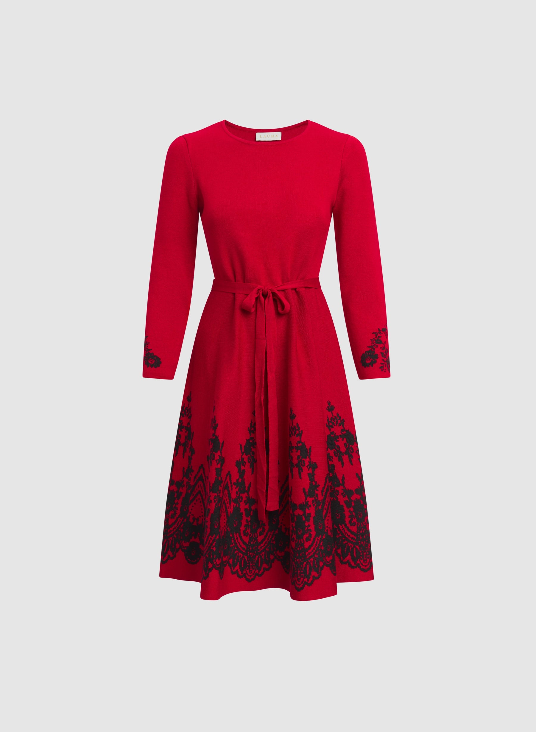 Paisley Placement Knit Dress