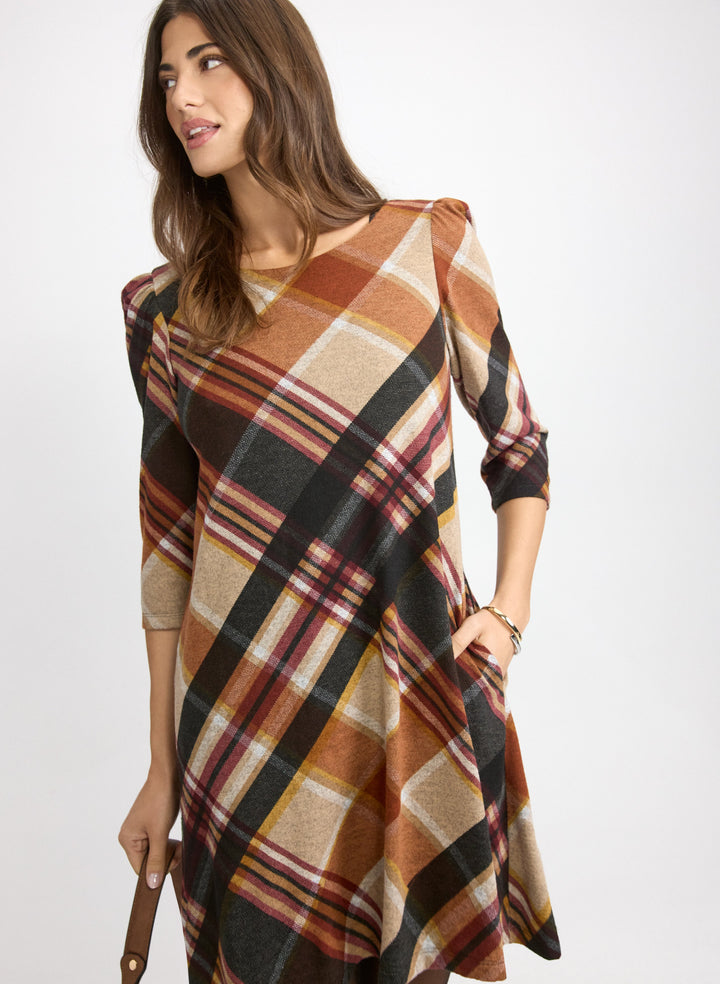 Plaid Sweater Dress