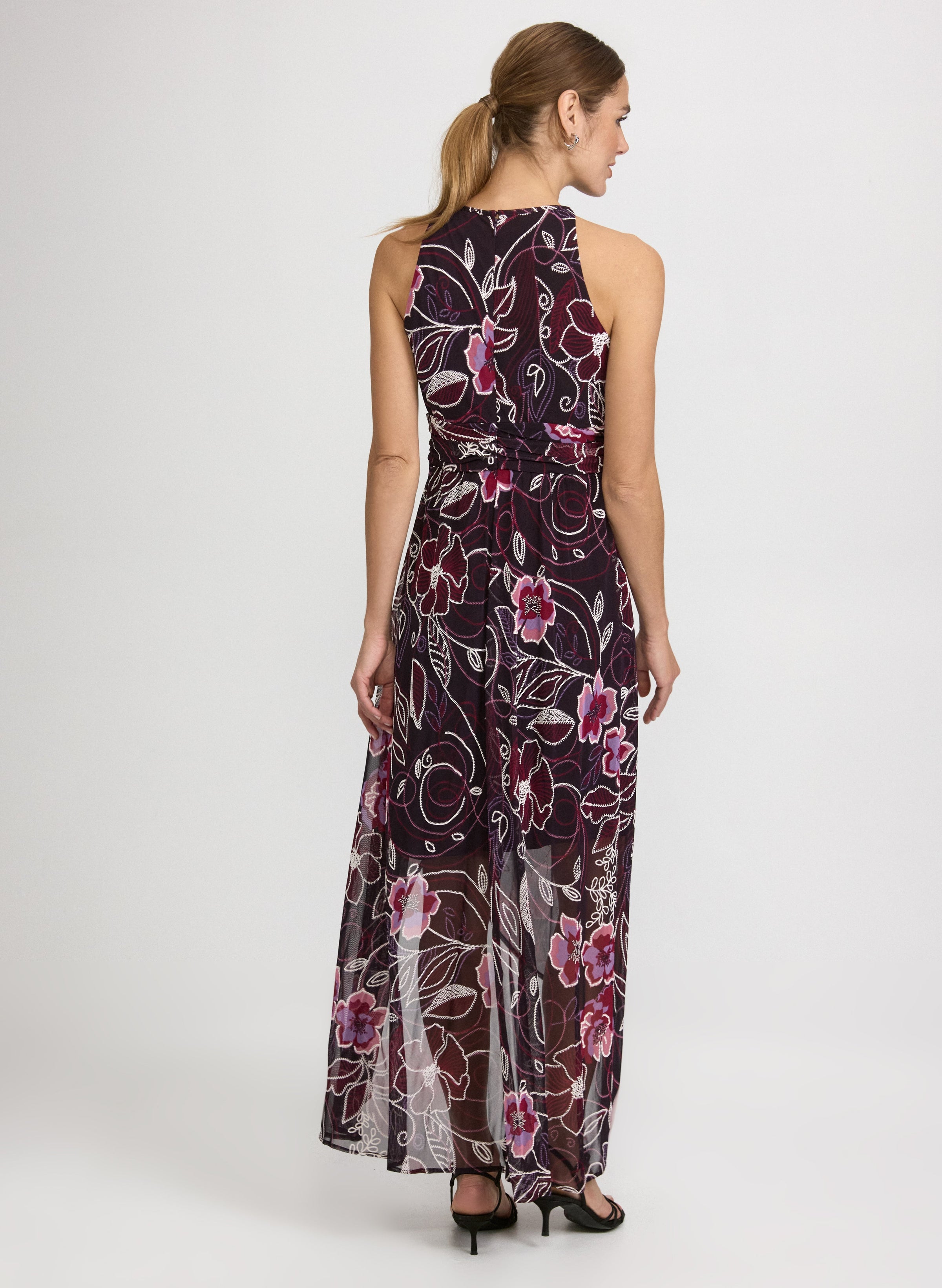 Floral High-Low Dress