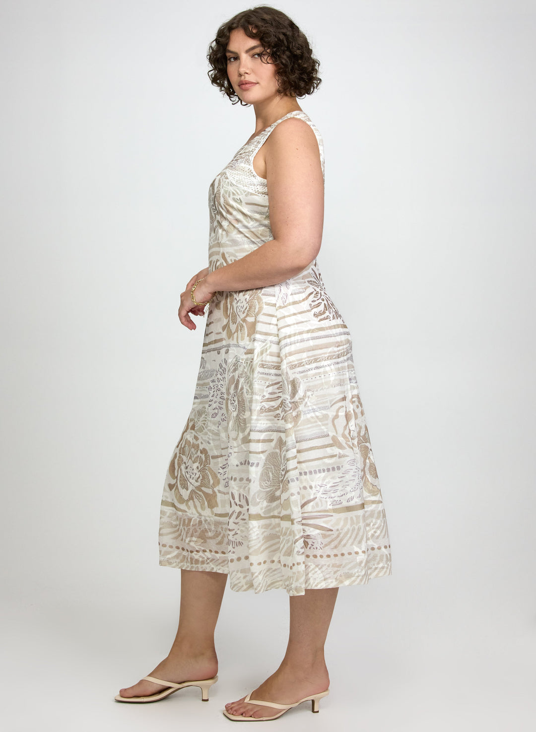 Tonal Printed Dress