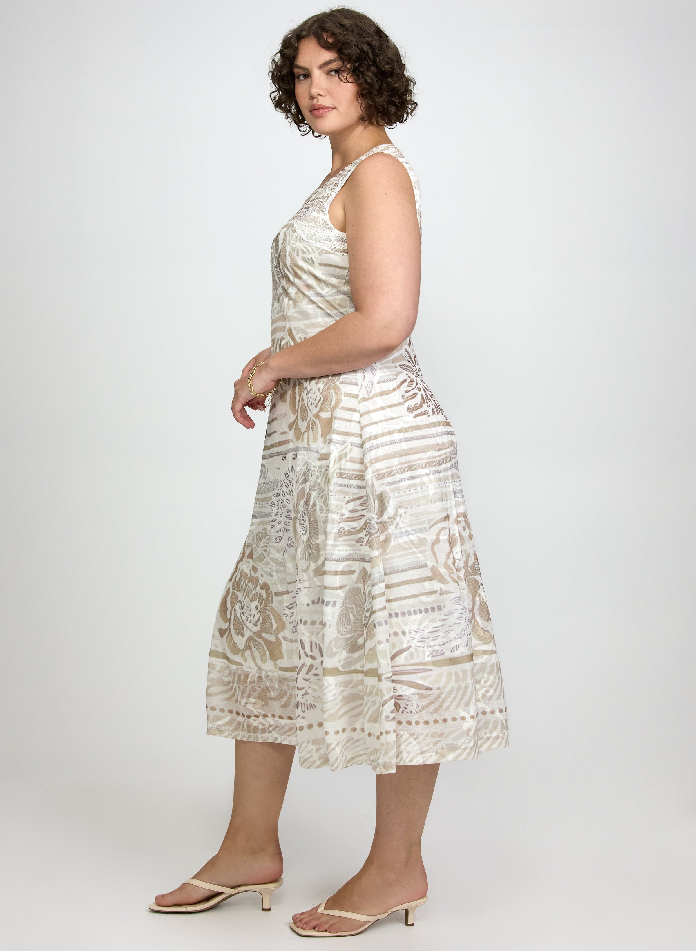 Tonal Printed Dress