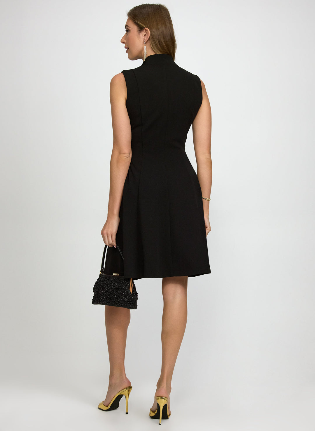 Zip-Up Tassel Detail Dress