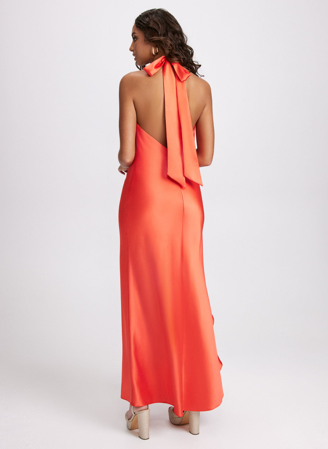 Ruffle Slit Dress