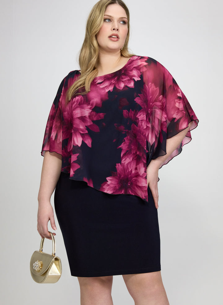 Floral Overlay Dress