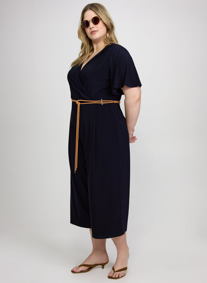 Braided Belt Jumpsuit