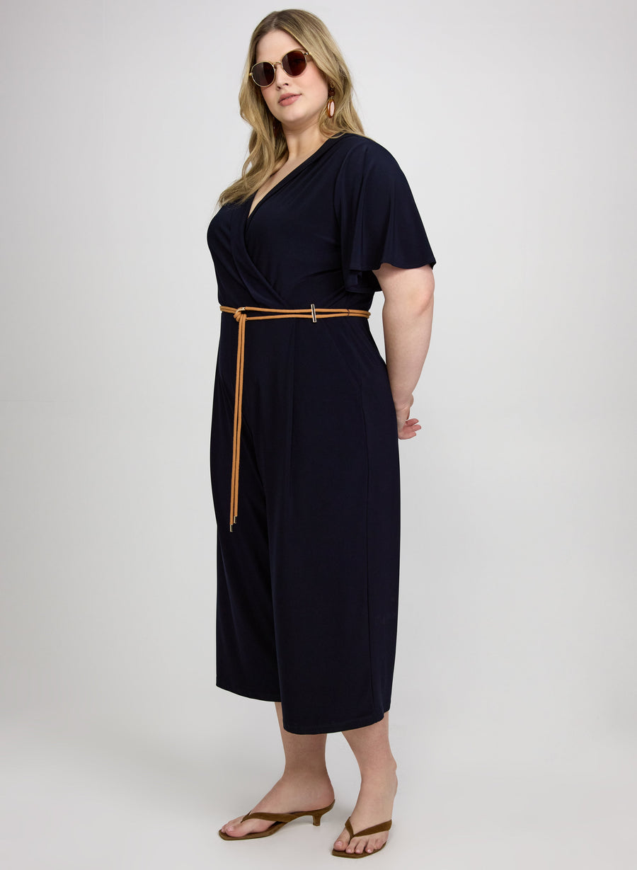 Braided Belt Jumpsuit