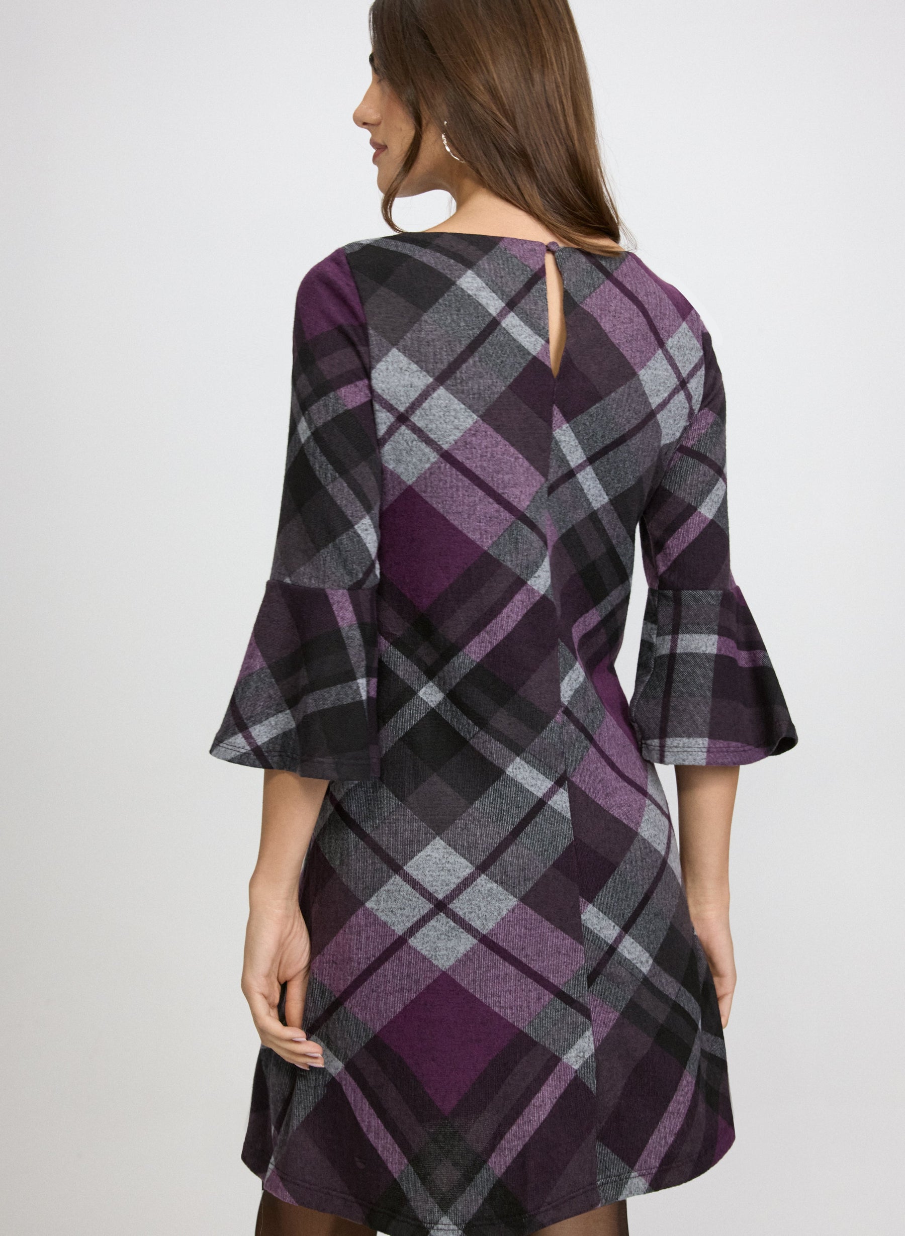 Plaid Sweater Dress