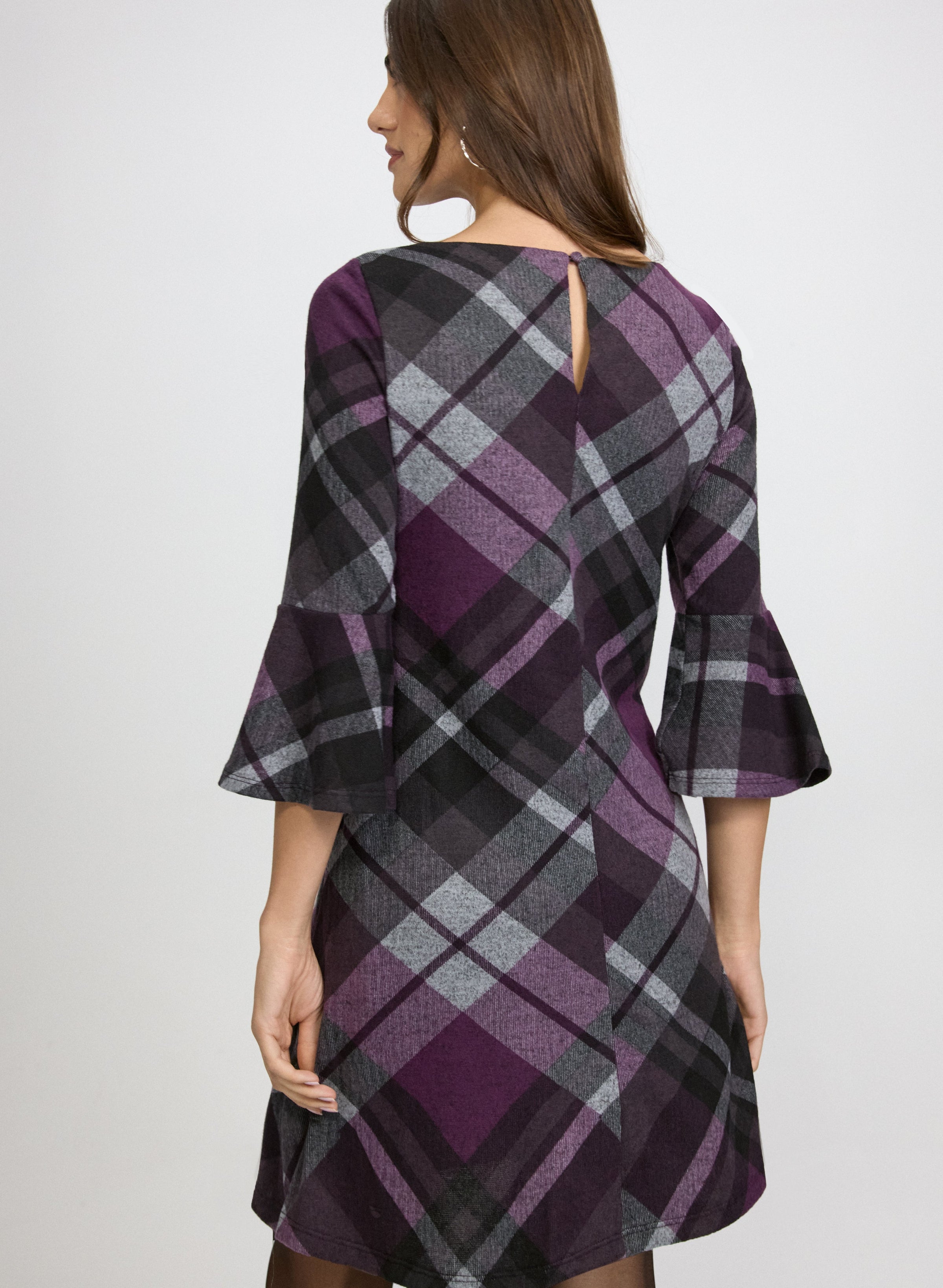 Plaid Sweater Dress