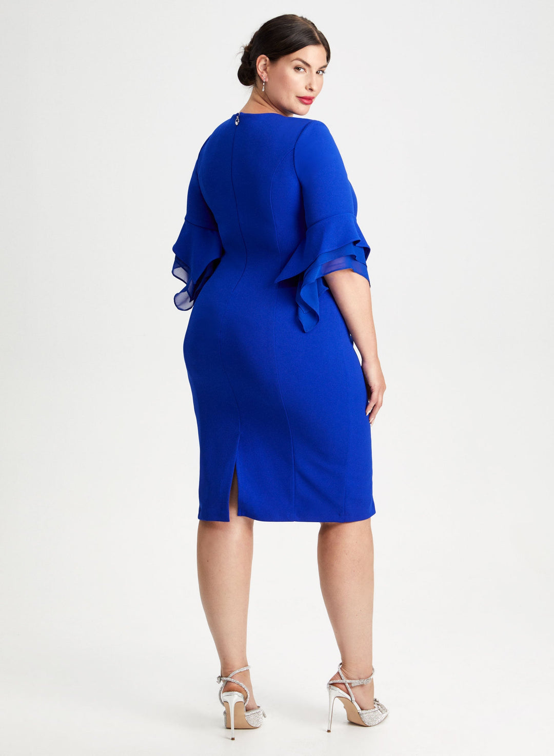 Tiered Chiffon Sleeve Dress