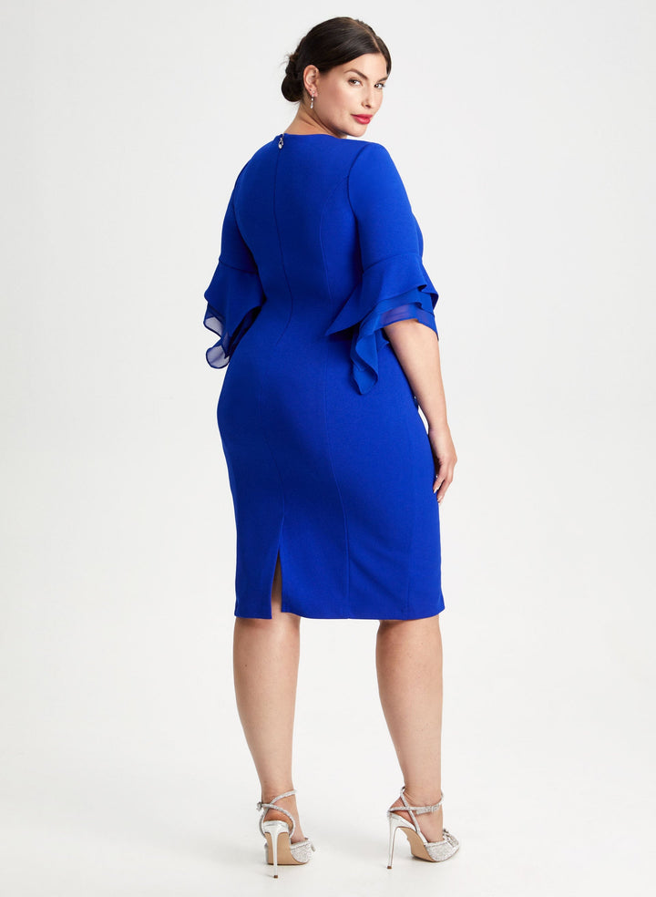 Tiered Chiffon Sleeve Dress