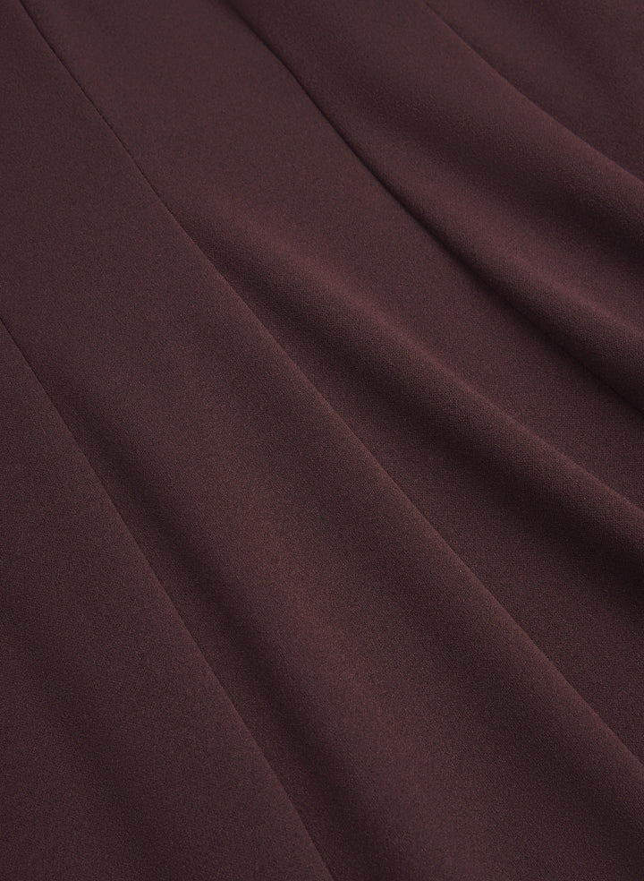 Crepe Fit and Flare Dress