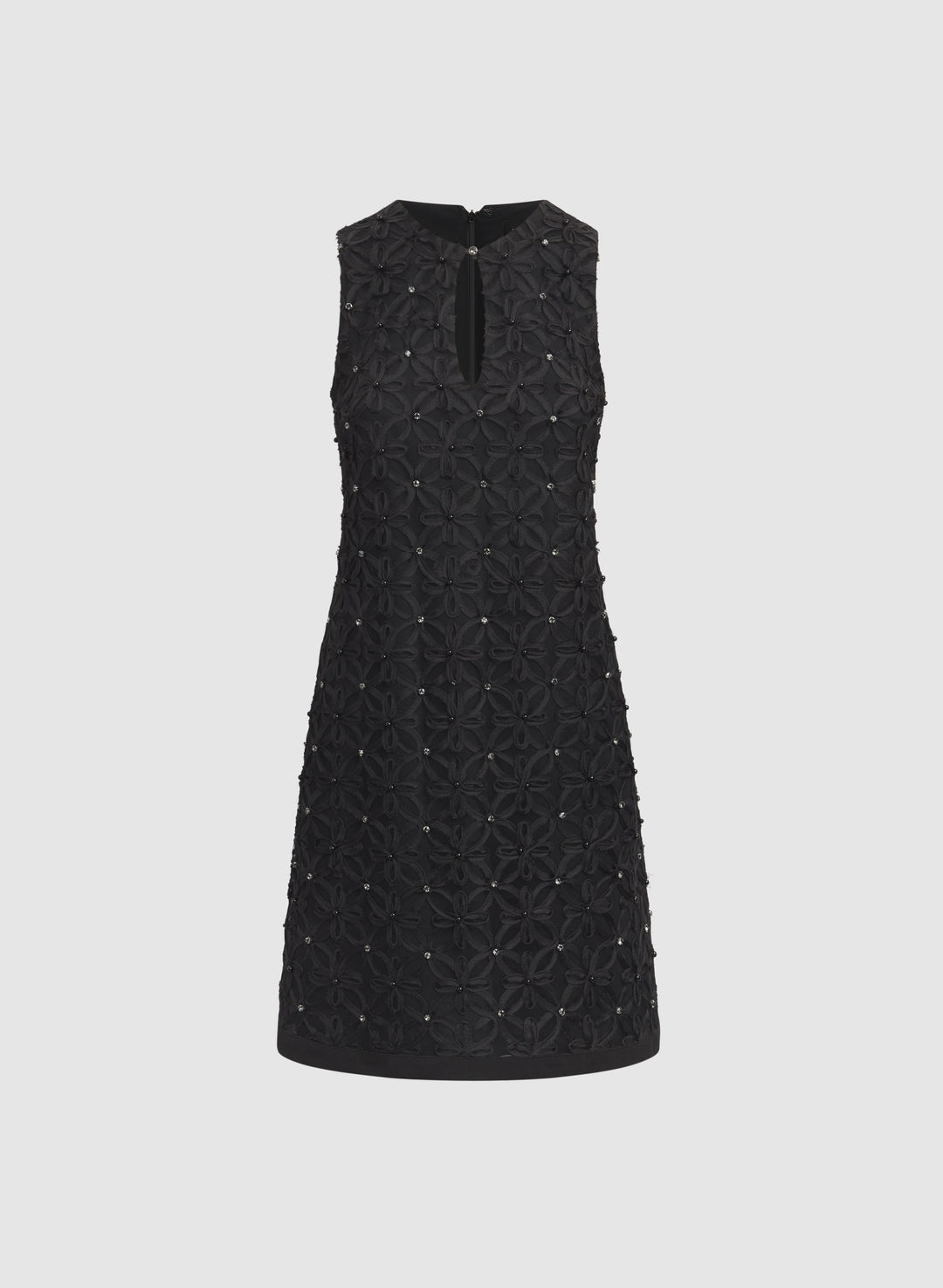 Floral Pattern & Rhinestone Dress