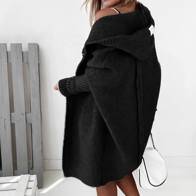 Lynn - Hooded Knit Cardigan