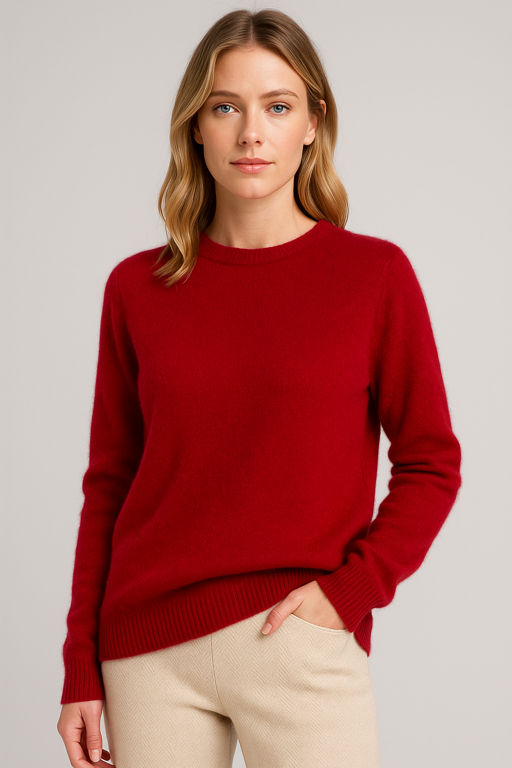 Tilda | Women Classic Crew Neck Knit Sweater