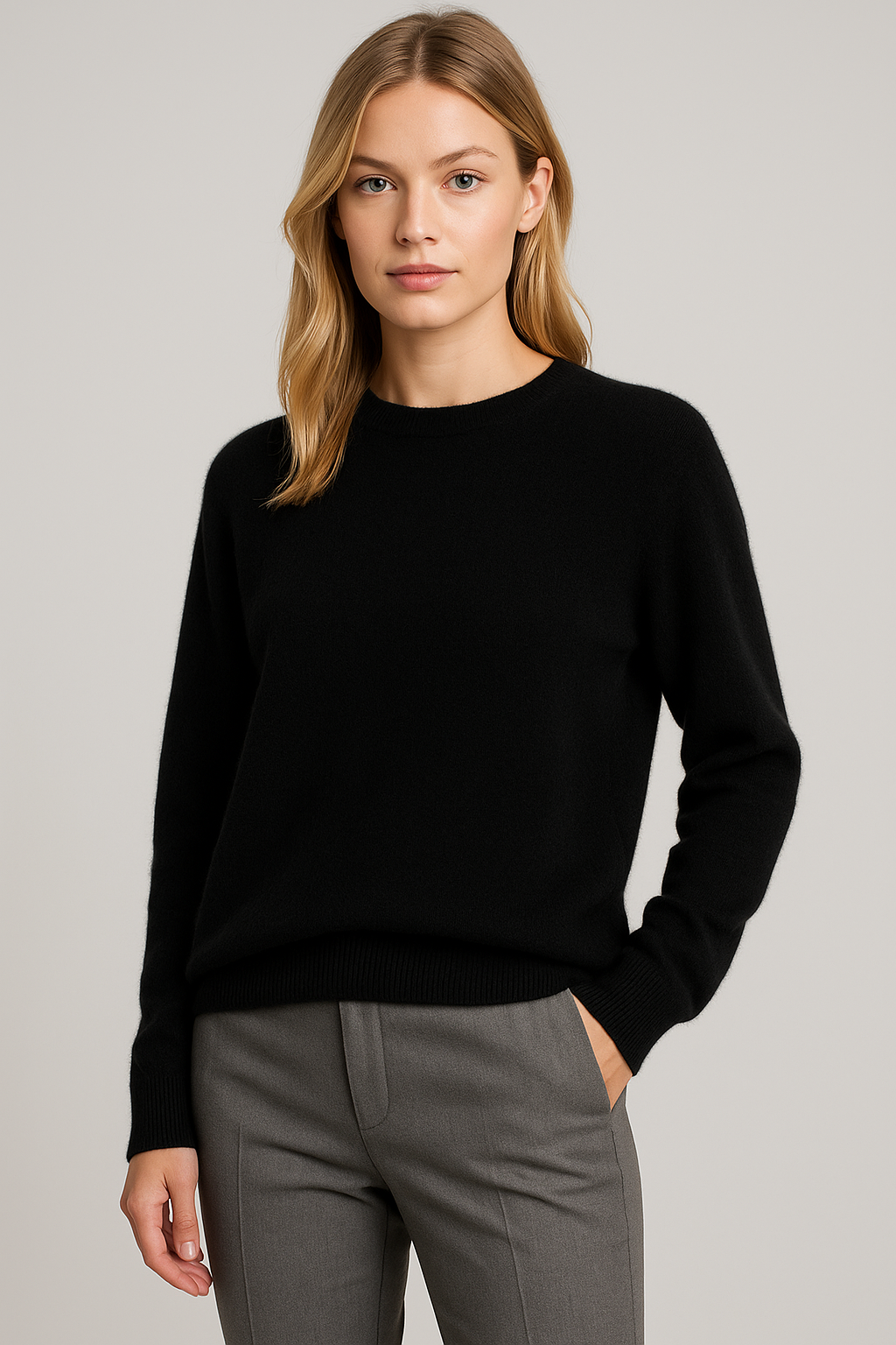 Tilda | Women Classic Crew Neck Knit Sweater