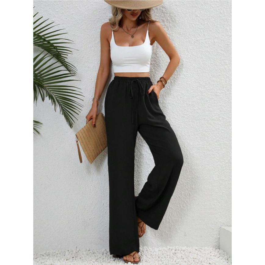 FISHA™ – Classic High Waist Wide Leg Trousers
