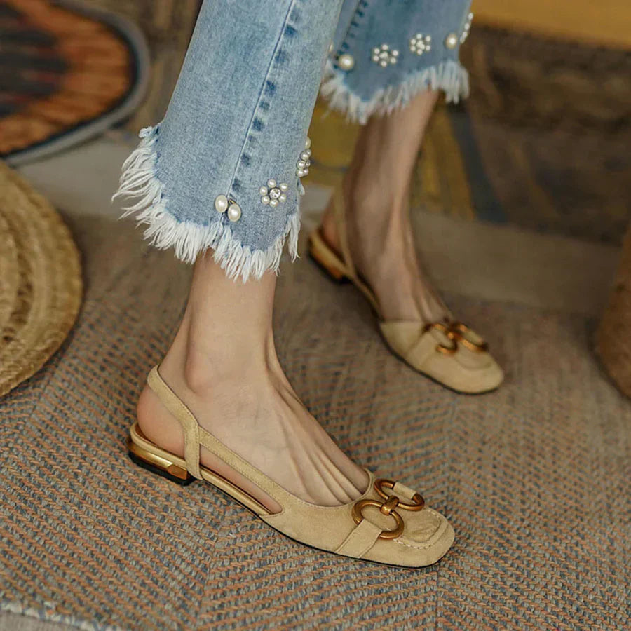 Nora – Chic Ergonomic Slingback Flats