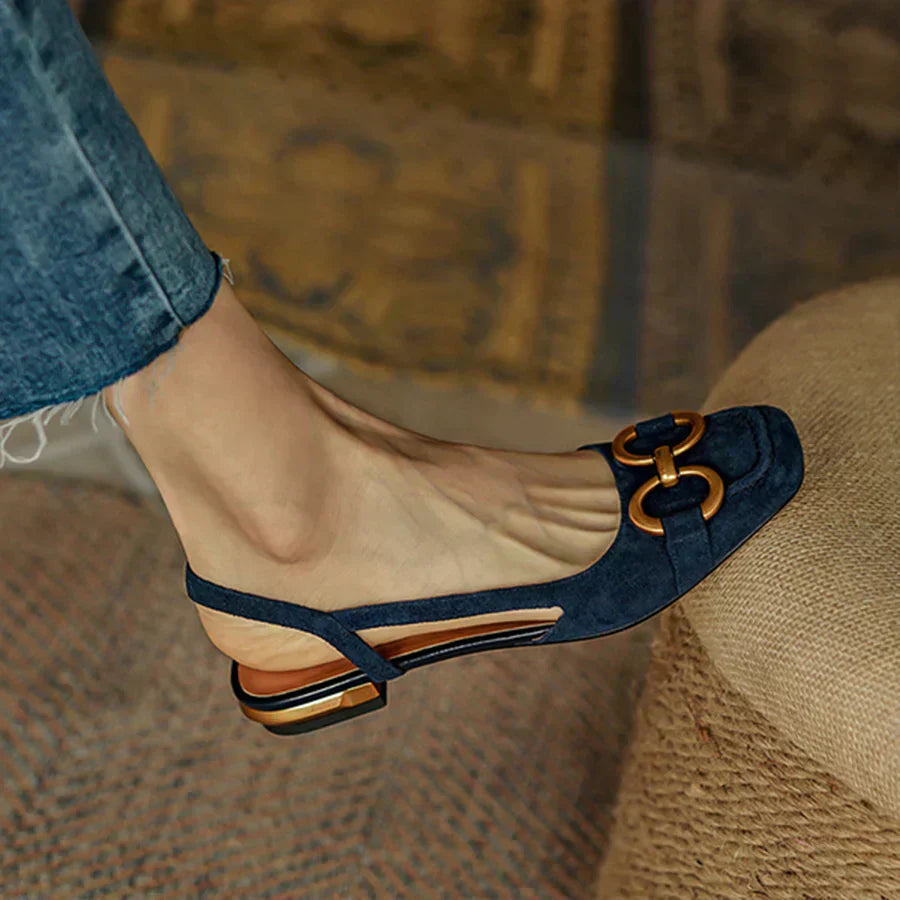 Nora – Chic Ergonomic Slingback Flats