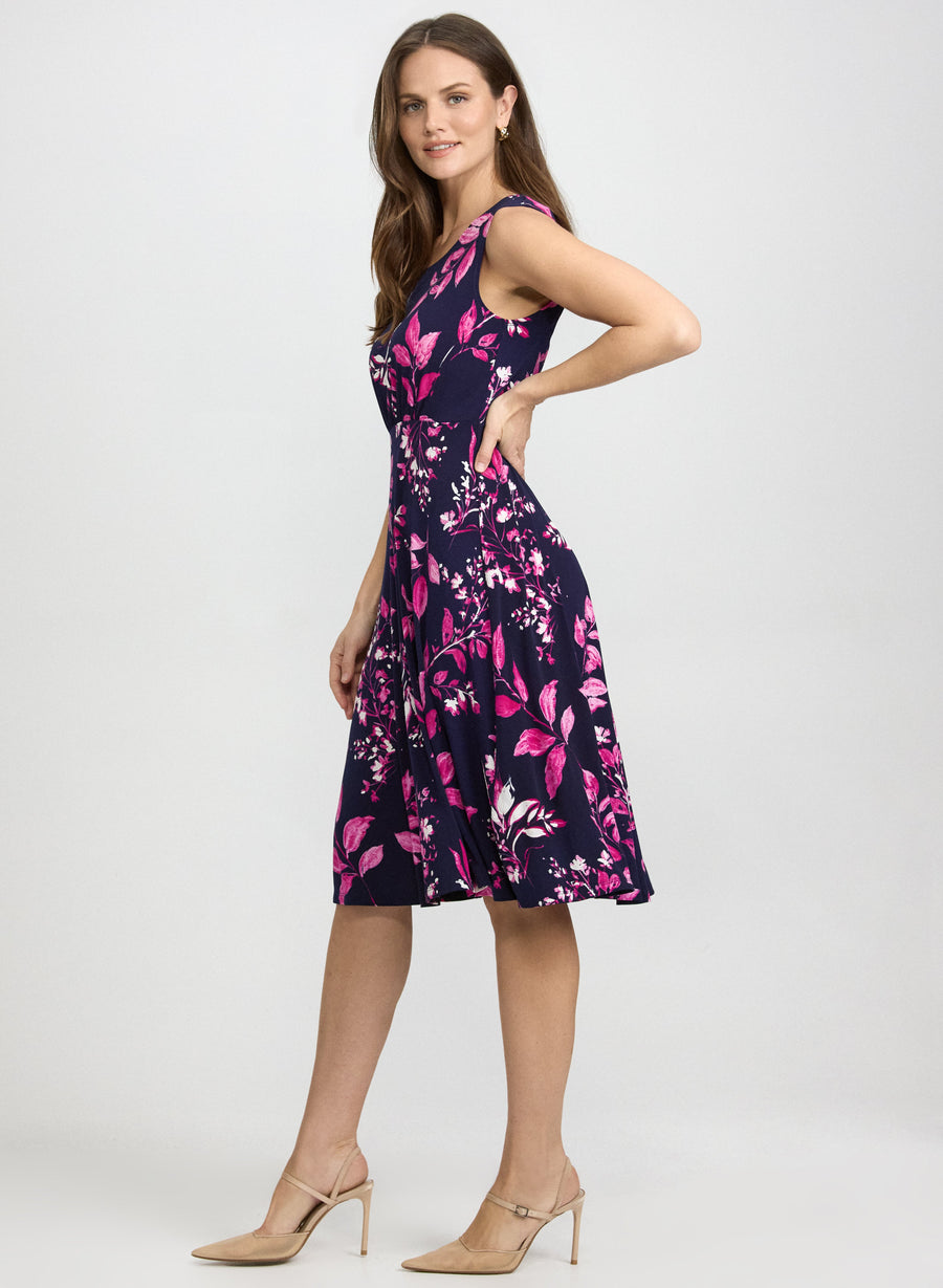 Floral Dress & Sweater Set