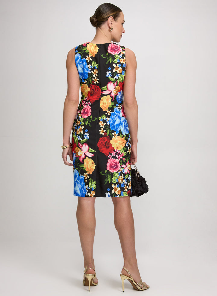 Floral Placement Print Dress