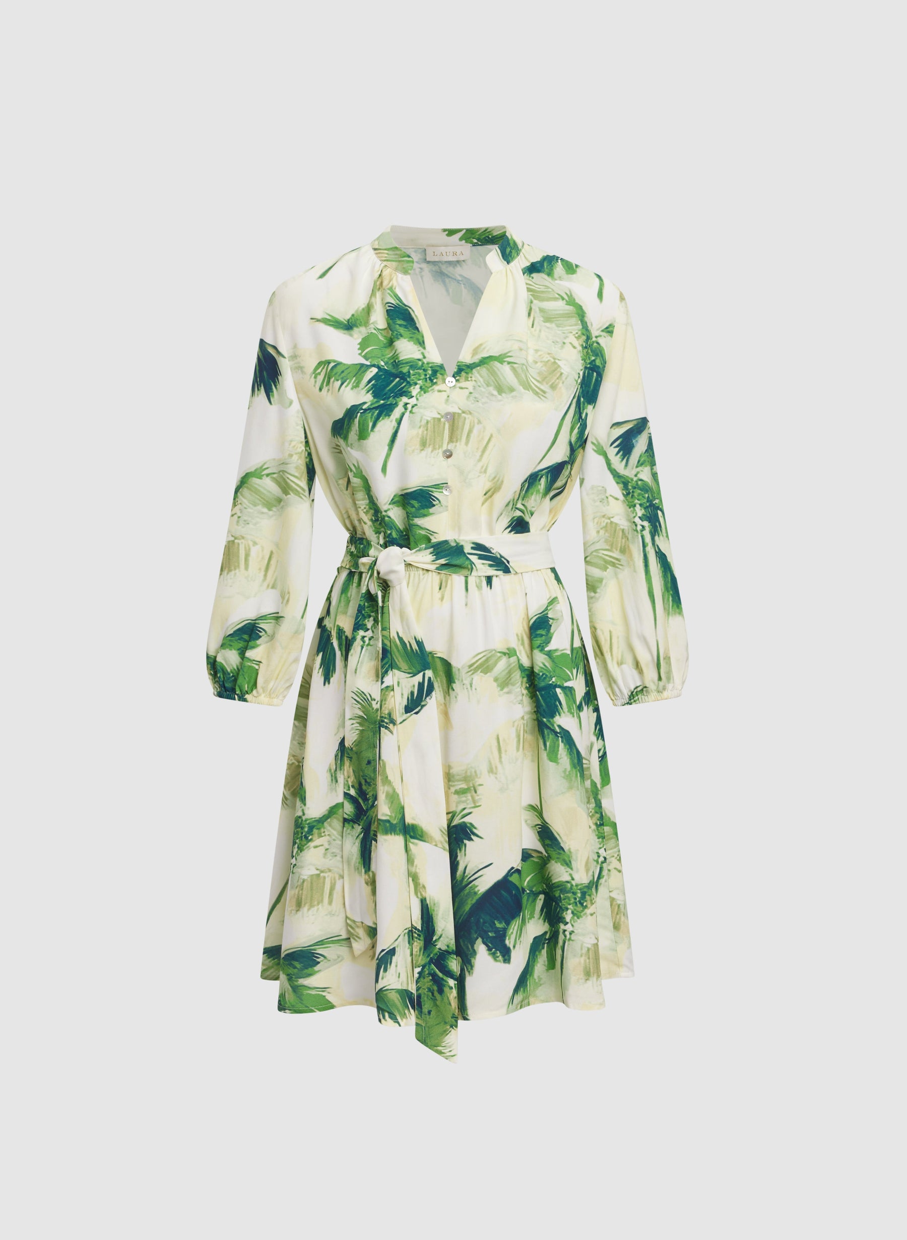 Tropical Shirt Dress