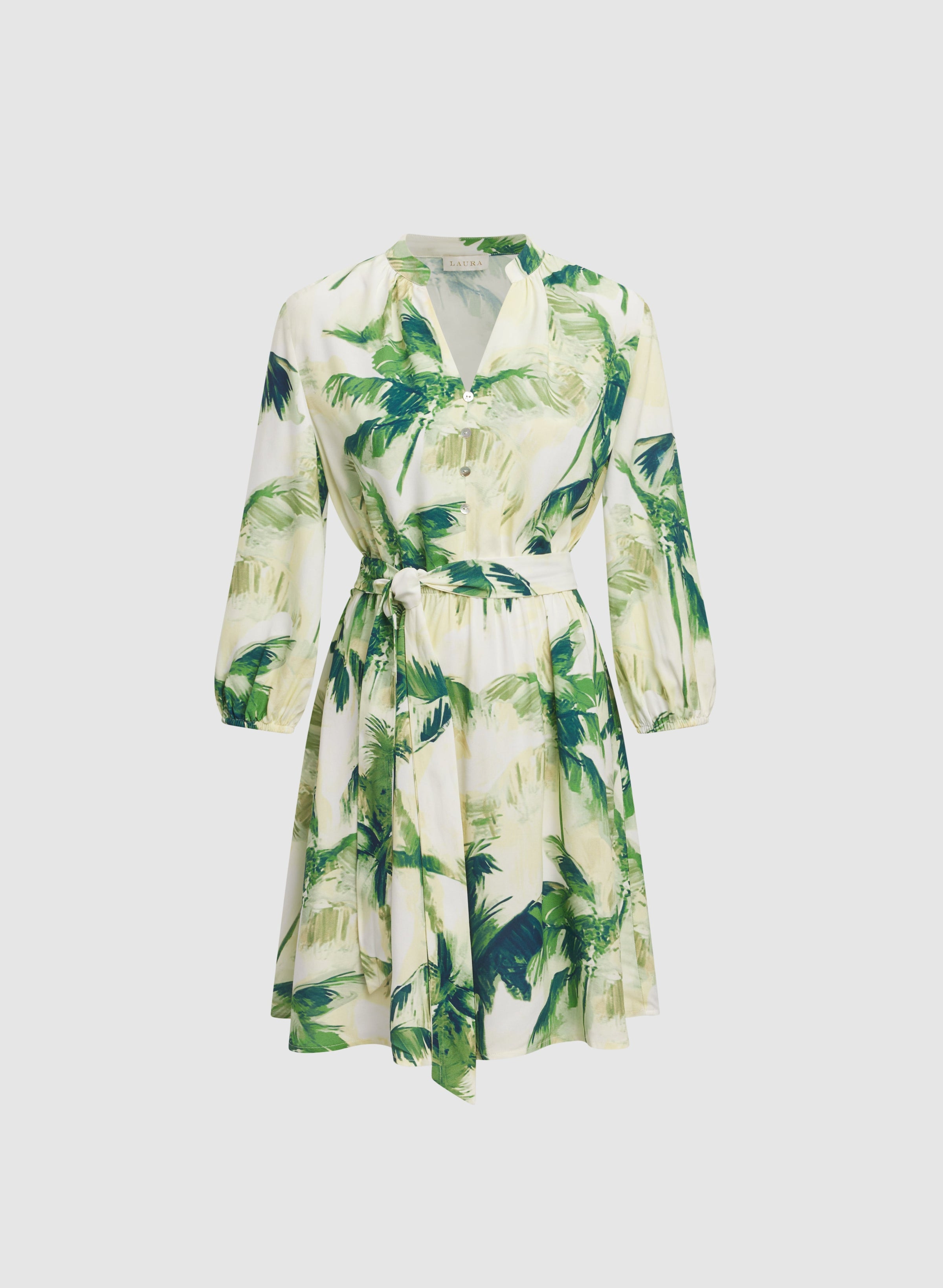 Tropical Shirt Dress
