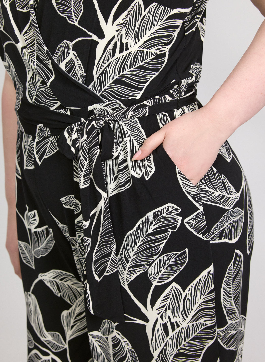 Leaf Print Jumpsuit