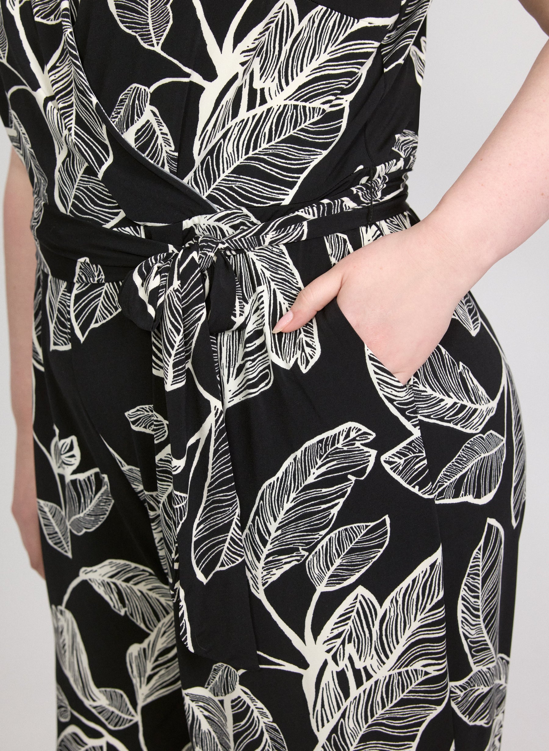 Leaf Print Jumpsuit