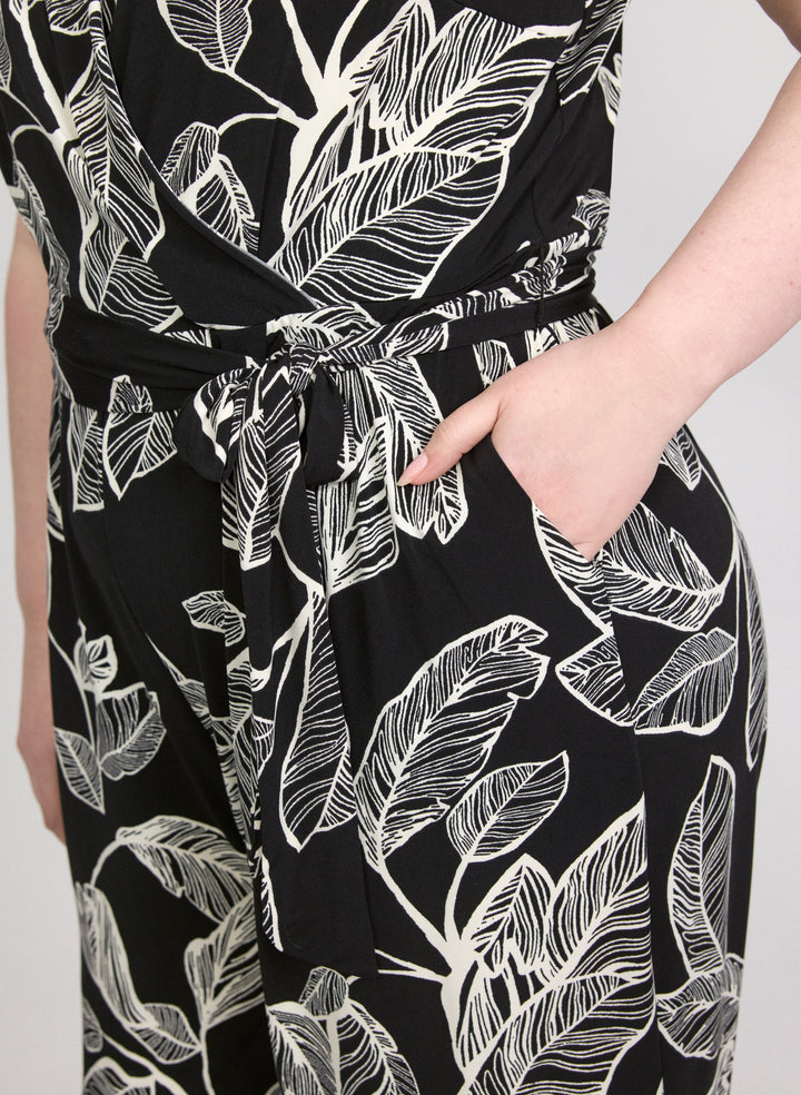 Leaf Print Jumpsuit
