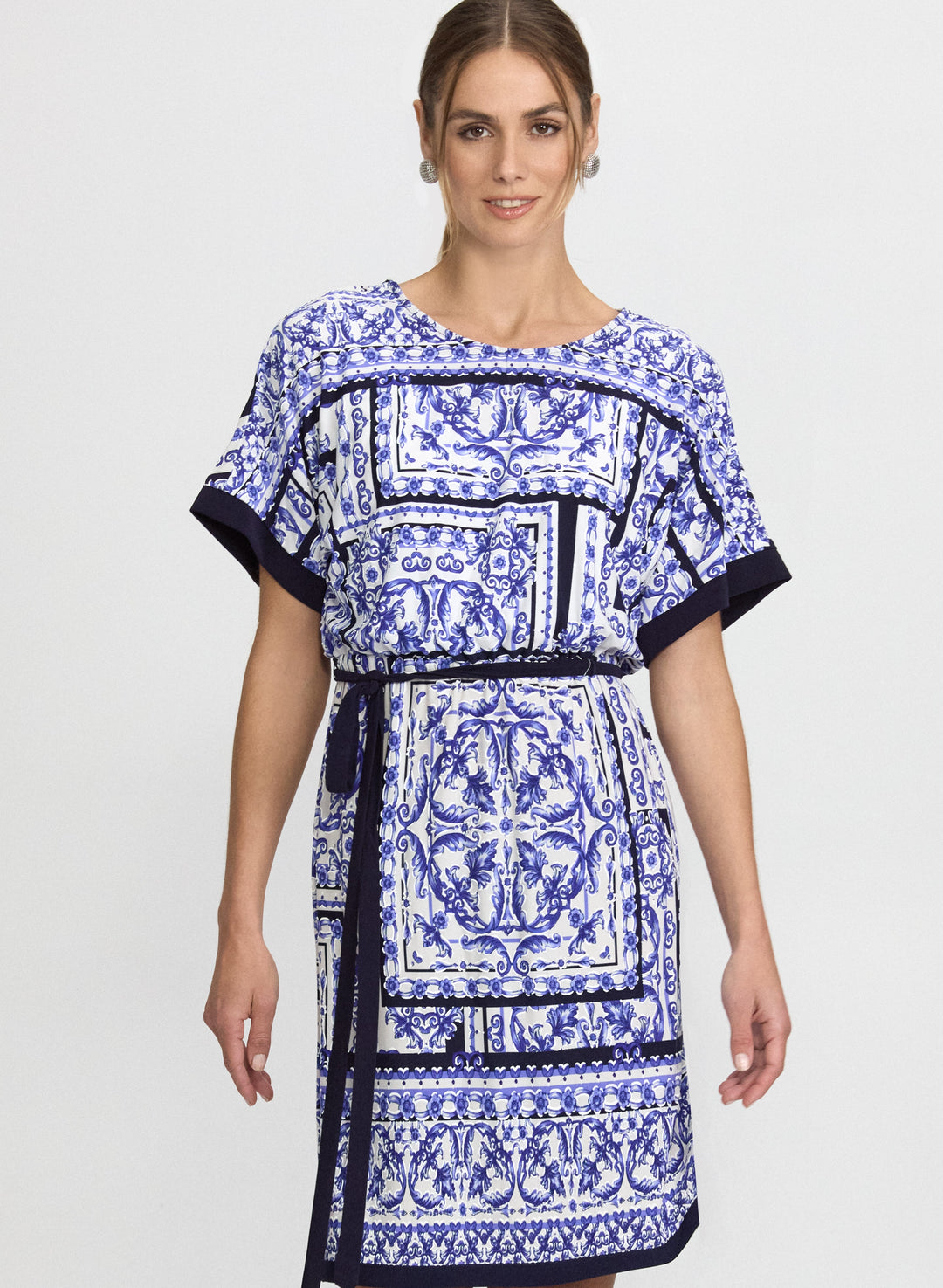 Printed Belt Dress